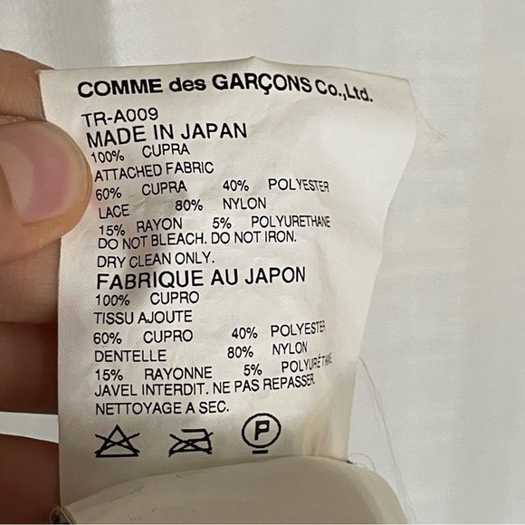 Vintage y2k Tricot Comme des Garcons Black Slip Textured Midi Babydoll Dress M - Picture 9 of 11